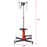 1660lbs Hydraulic Transmission Jack 2 Stage w/ 360° for Car Lift 0.75 Ton - Fab Heavy Parts