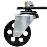1660lbs Transmission Jacks Quick Lift Dual Spring Hydraulic Transmission 2 Stage w/ 360° - Yellow - Fab Heavy Parts