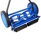 16in Push Lawn Mower Push Reel Lawn Mower - Blue - Fab Heavy Parts