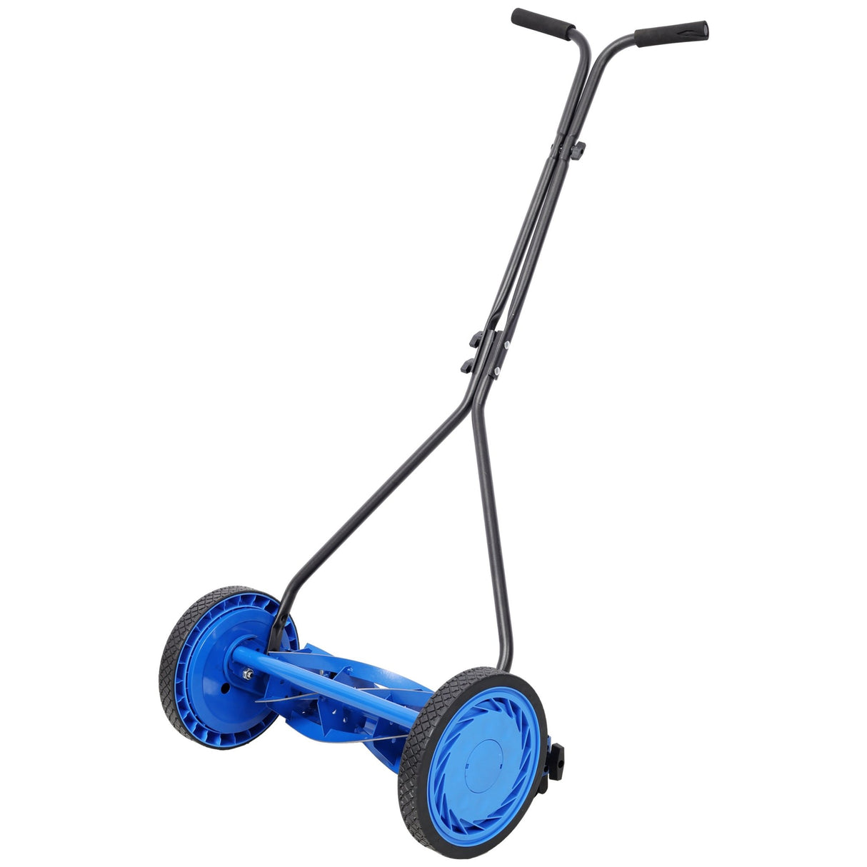 16in Push Lawn Mower Push Reel Lawn Mower - Blue - Fab Heavy Parts