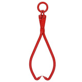 16inch Skidding Tongs with Ring Red - Fab Heavy Parts