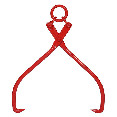 16inch Skidding Tongs with Ring Red - Fab Heavy Parts