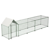16x3FT Metal Chicken Coop with Cover - Fab Heavy Parts