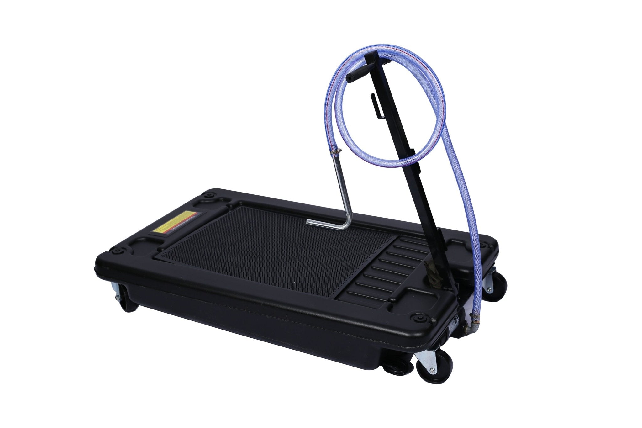 17 Gallon Low Profile Oil Drain Pan with Electric Pump - Fab Heavy Parts