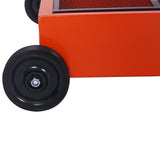 17 Gallon Low - Profile Oil Drain Pan With Electric Pump - Fab Heavy Parts