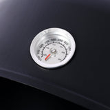 17 Inch Steel Charcoal Smoker Heavy Duty Round BBQ Grill - Black - Fab Heavy Parts