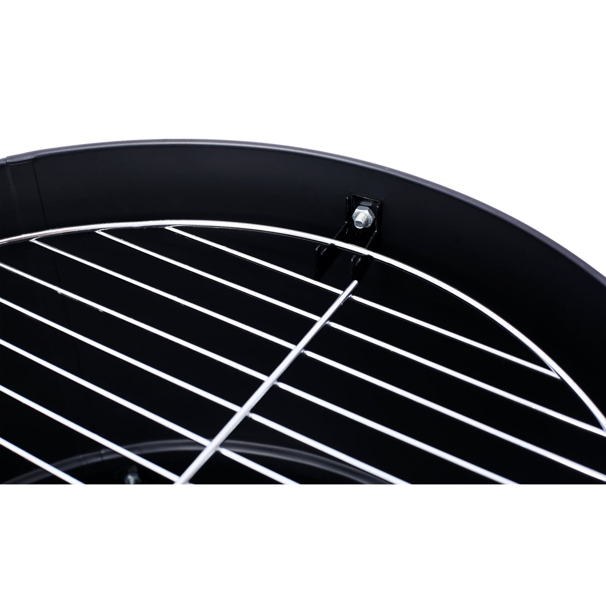17 Inch Steel Charcoal Smoker Heavy Duty Round BBQ Grill - Black - Fab Heavy Parts