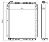 For Hitachi Excavator EX220-2 EX220-3 Water Tank Core Assembly 4286102