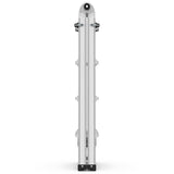 17ft Multi - Position Foldable Aluminum Ladder A - Frame and Straight Ladder ANSI 250lbs - Grey - Fab Heavy Parts