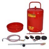 18 Gallon Waste Oil Drain Tank - Red - Fab Heavy Parts