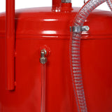 18 Gallon Waste Oil Drain Tank - Red - Fab Heavy Parts