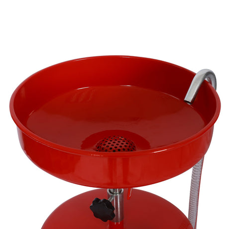 18 Gallon Waste Oil Drain Tank - Red - Fab Heavy Parts