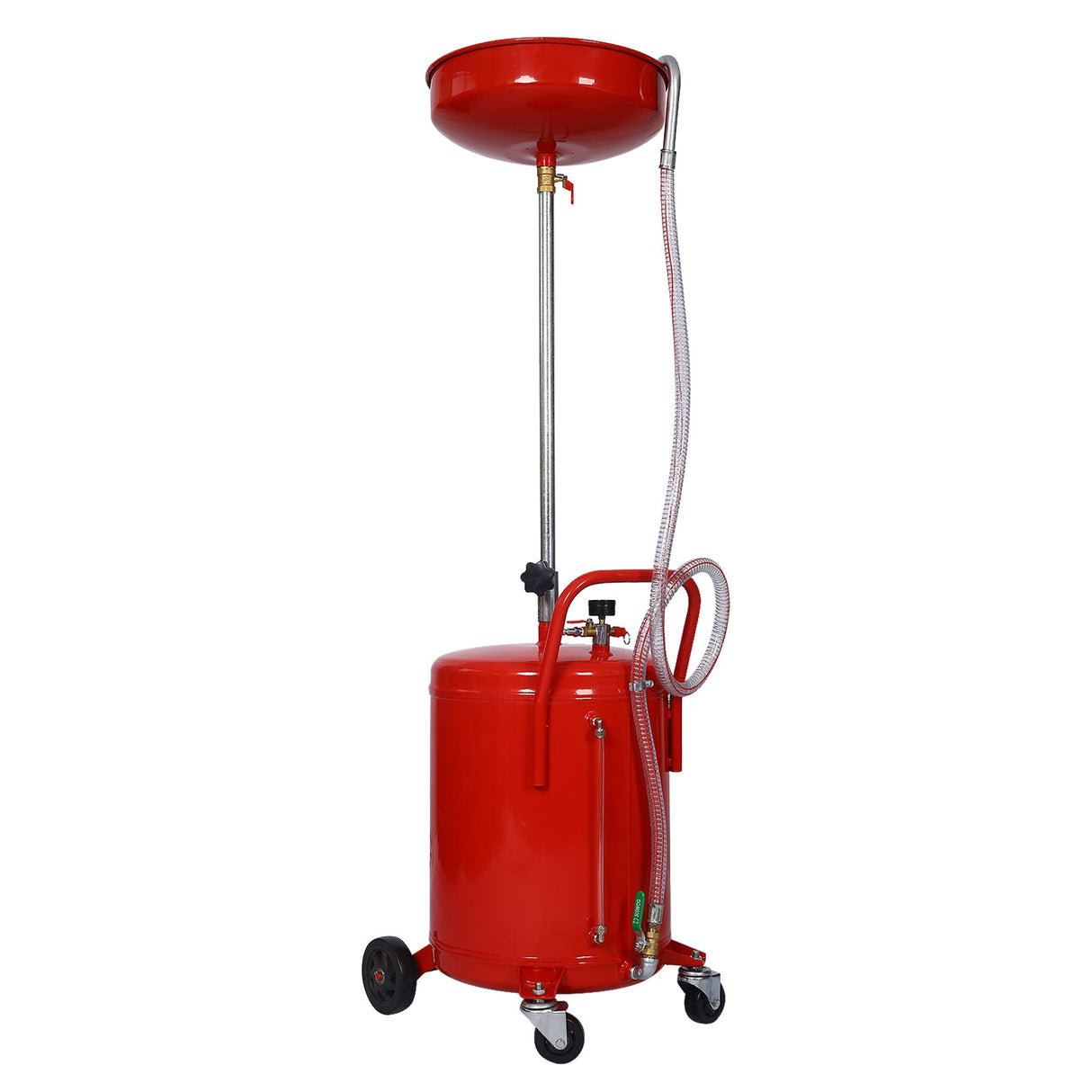 18 Gallon Waste Oil Drain Tank - Red - Fab Heavy Parts