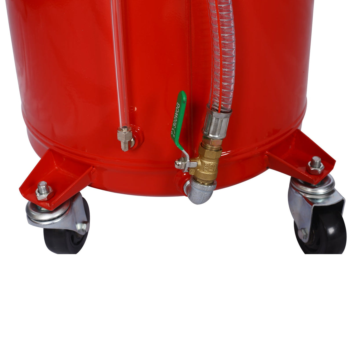 18 Gallon Waste Oil Drain Tank - Red - Fab Heavy Parts