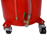 18 Gallon Waste Oil Drain Tank - Red - Fab Heavy Parts