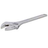 18 Inch Adjustable Wrench Drop Forged Carbon Steel Adjustable Spanner Wide Open Jaw Adjustable Wrench, Chrome Plated Polished Finish - Fab Heavy Parts