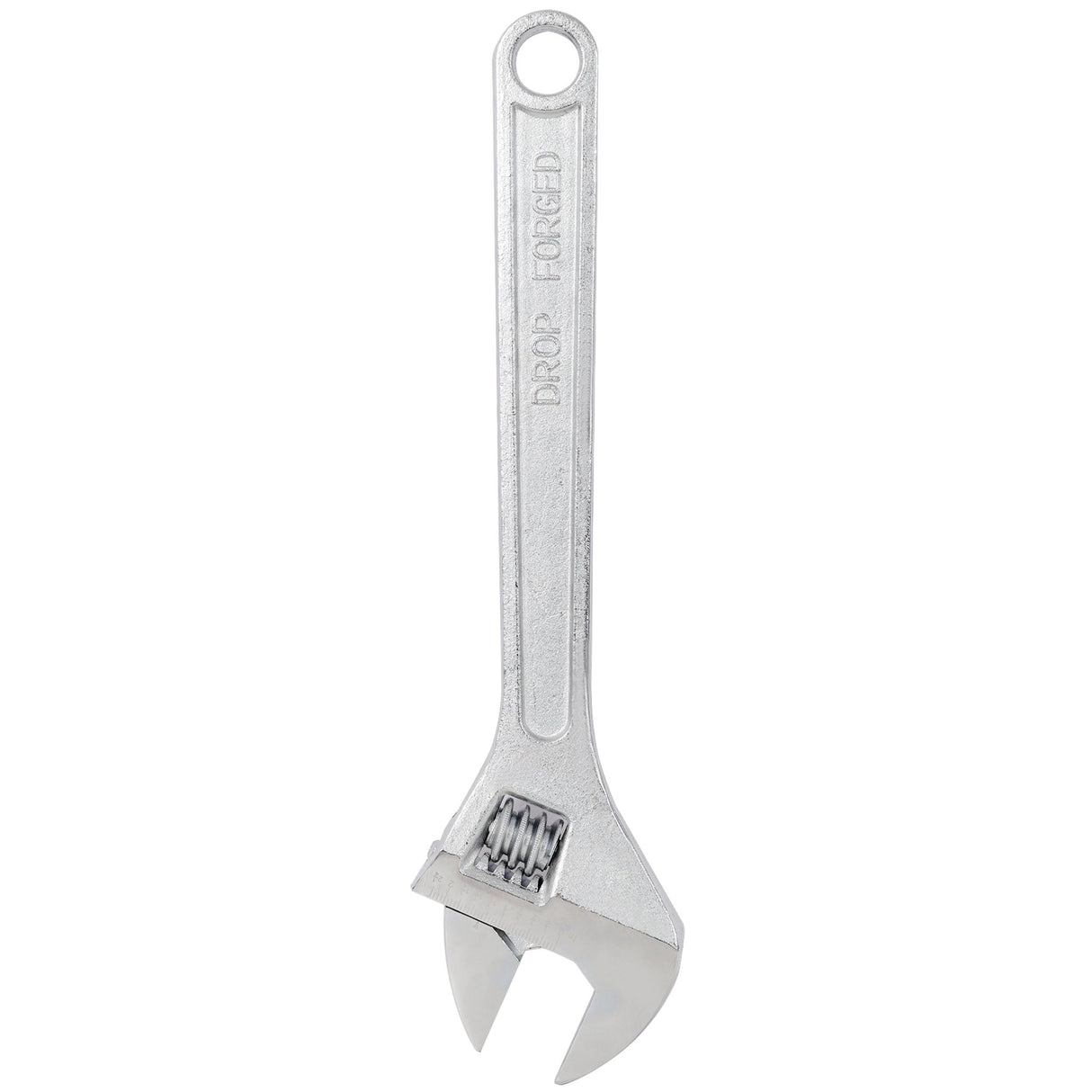 18 Inch Adjustable Wrench Drop Forged Carbon Steel Adjustable Spanner Wide Open Jaw Adjustable Wrench, Chrome Plated Polished Finish - Fab Heavy Parts