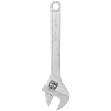 18 Inch Adjustable Wrench Drop Forged Carbon Steel Adjustable Spanner Wide Open Jaw Adjustable Wrench, Chrome Plated Polished Finish - Fab Heavy Parts