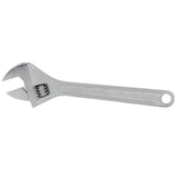 18 Inch Adjustable Wrench Drop Forged Carbon Steel Adjustable Spanner Wide Open Jaw Adjustable Wrench, Chrome Plated Polished Finish - Fab Heavy Parts