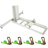 1800 Lb. Capacity Motorcycle Stand Wheel Chock Adjustable Heavy Duty with 4 Sets Tie down - Fab Heavy Parts