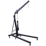 Motor plegable de 2 toneladas Taller de recolectores de cerezo Levante de elevación de acero de servicio pesado con 6 ruedas de hierro