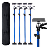 4 PCS 360° Rotating Adjustable Support Rod with 45° Tilt Stand Height-Adjustable Quick-Release Handle & Non-Slip TPR Pads