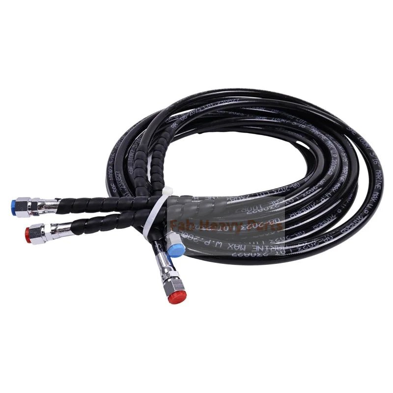 18FT Hose Kit HO5118 HO - 5118 Fits for SeaStar Outboard Hydraulic Steering Boat - Fab Heavy Parts