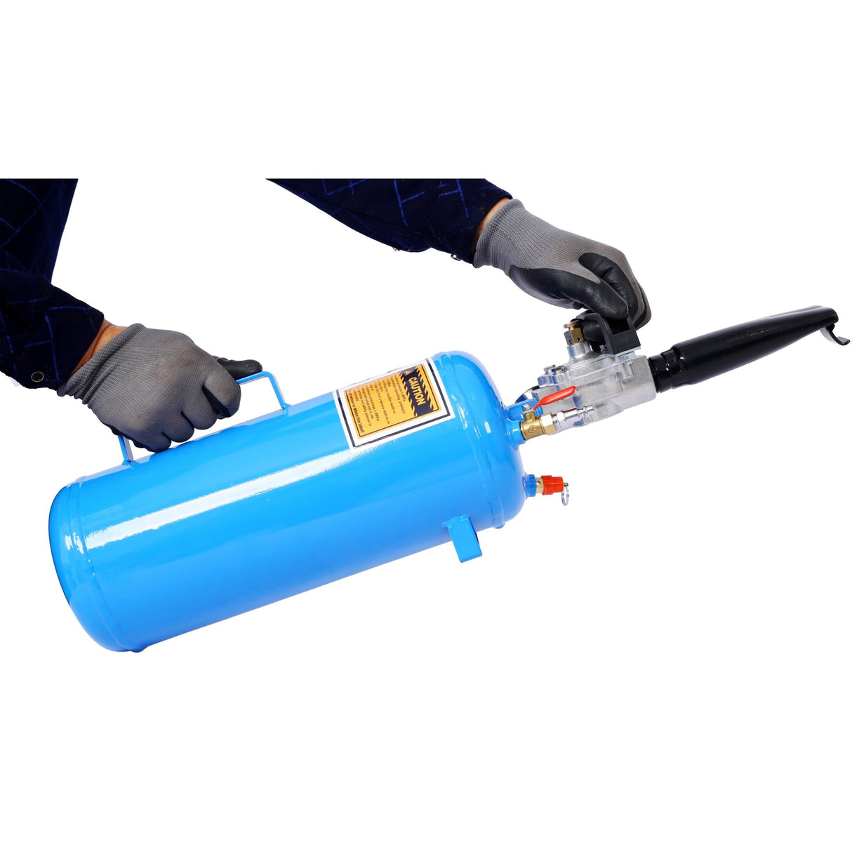 1.8Gal/7L Air Tire Bead Seater Blaster 120 PSI Handheld Bead Bazooka Portable Inflator Tool 85 - 116 PSI Operating Pressure - Fab Heavy Parts