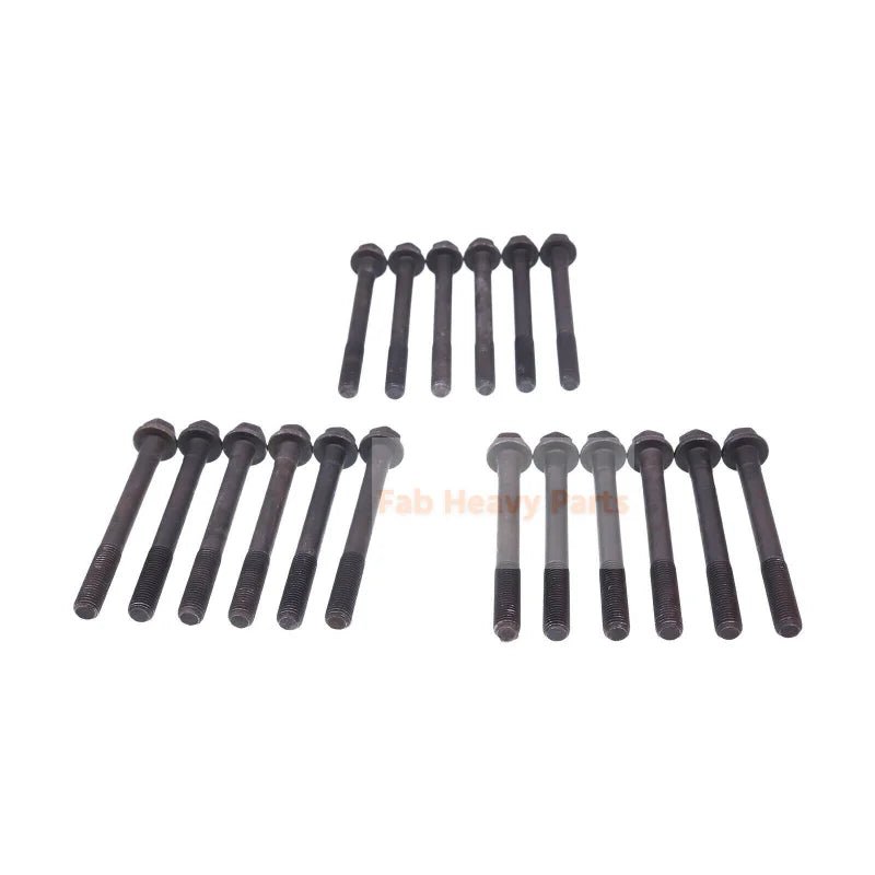 18Pcs Cylinder Head Bolts 129150 - 01200 Fits for Yanmar Engine 4TNE84 3TNV84 4TNV88 3TNV88 - Fab Heavy Parts