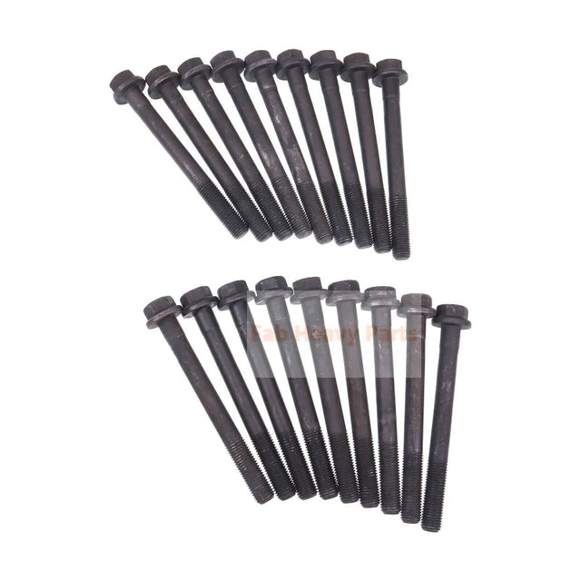 18Pcs Cylinder Head Bolts 129150-01200 Fits for Yanmar Engine 4TNE84 3TNV84 4TNV88 3TNV88