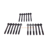 18Pcs Cylinder Head Bolts 129150-01200 Fits for Yanmar Engine 4TNE84 3TNV84 4TNV88 3TNV88