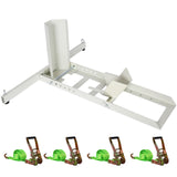 1800 Lb. Capacity Motorcycle Stand Wheel Chock Adjustable Heavy Duty with 4 Sets Tie down