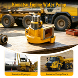 Water Pump 6212-61-1205 for Komatsu Engine SA6D132-1 SA6D140-1 SAA6D140 S6D140-1 S6D140E-2 SA6D140-2 SA6D140E-3 Pipelayer D355C-3 Truck HM350-1L