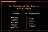 Fuel Priming Pump & Water Separator 190-8977 1908977 Fits for Caterpillar CAT 322C 325C 330C 330D 570B 580B 627G 637G 730 770 772