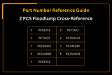 2 PCS Floodlamp RE154900 Fits for John Deere Engine 6081 6076 Tractor 8110 8210 8310 8410 8100 8200 8300 8400