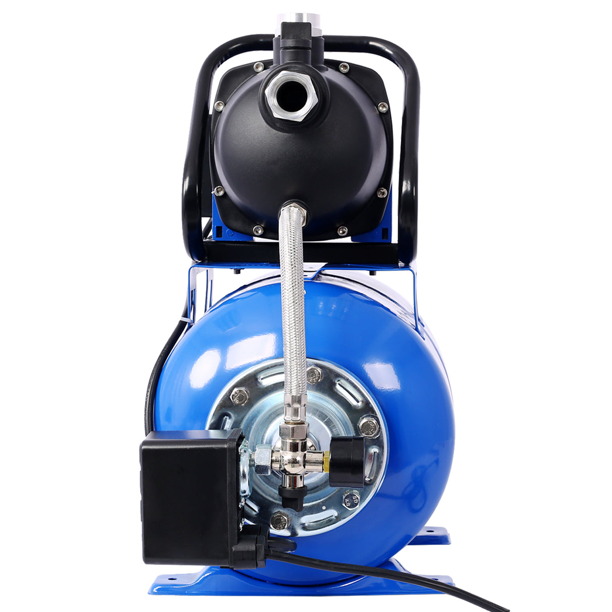 1.6HP Shallow Well Pump with Pressure Tank Automatic Booster Pump--Blue
