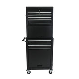 6-Drawer Tool Storage Cabinet High Capacity Rolling Chest with Wheels and Drawers Black