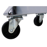 2Pcs Dolly for 55 Gallon Drums Barrel with 4 Swivel Caster Wheels Heavy Duty Steel Frame Cart with Brake