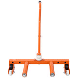 Heavy Duty Adjustable Tire Wheel Dolly 330 Lbs Capacity--Orange