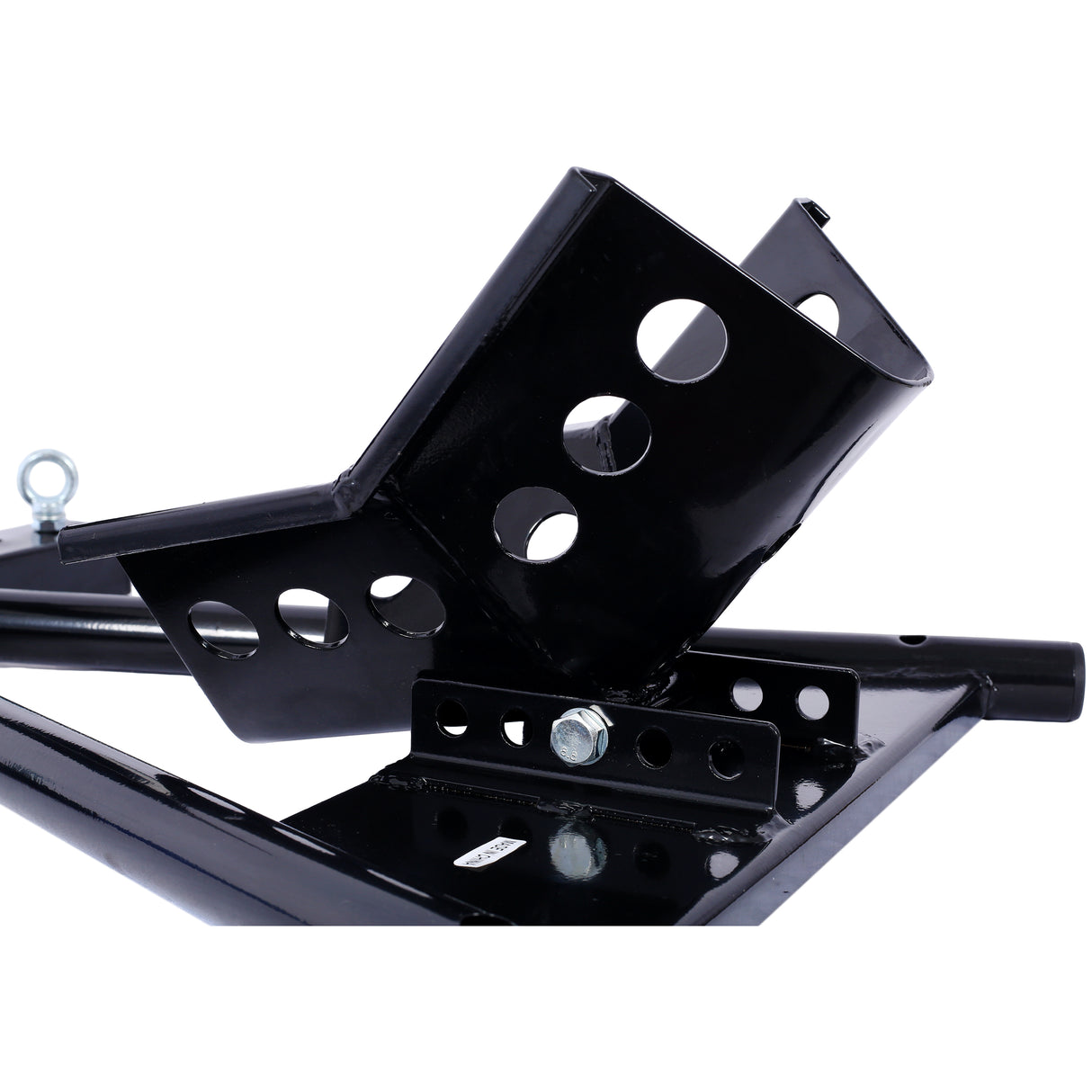 Motorcycle Front Tire Motorbike Chock for 17"-21" Wheels Locking Adjusting Stand--Black