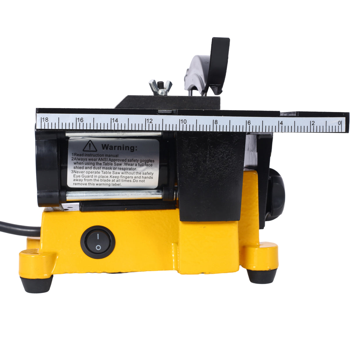 4" 90W Mini Table Saw Top Cut Off Miter Multifunctional Desktop w/ 3 Blades