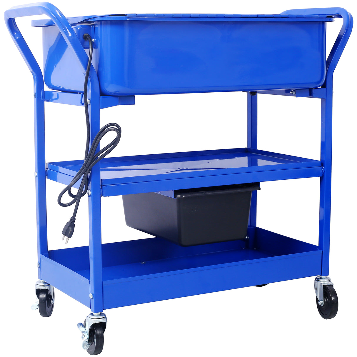 Lavadora de piezas móviles Capacidad de 20 galones con soluciones de limpieza a base de agua de acero de acero de acero de 225 GPH de acero de 325 GPH con bandeja de drenaje