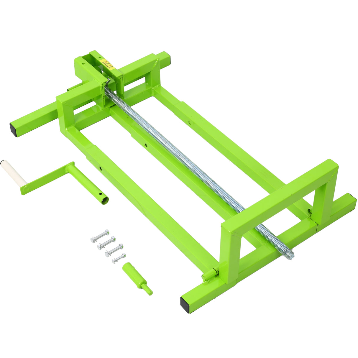 Easy Lawn Mower Lift 800 Lbs Capacity Ride-on Cleaning Aid Universal + 45° Tilt Adjustable--Green