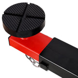 1Ton Floor Jack Cross Beam Adapter for Floor Jacks Engine Hoist Shop Crane Car Jack Underframe Cross Bar Cross - piece with Rubber Pads - Fab Heavy Parts