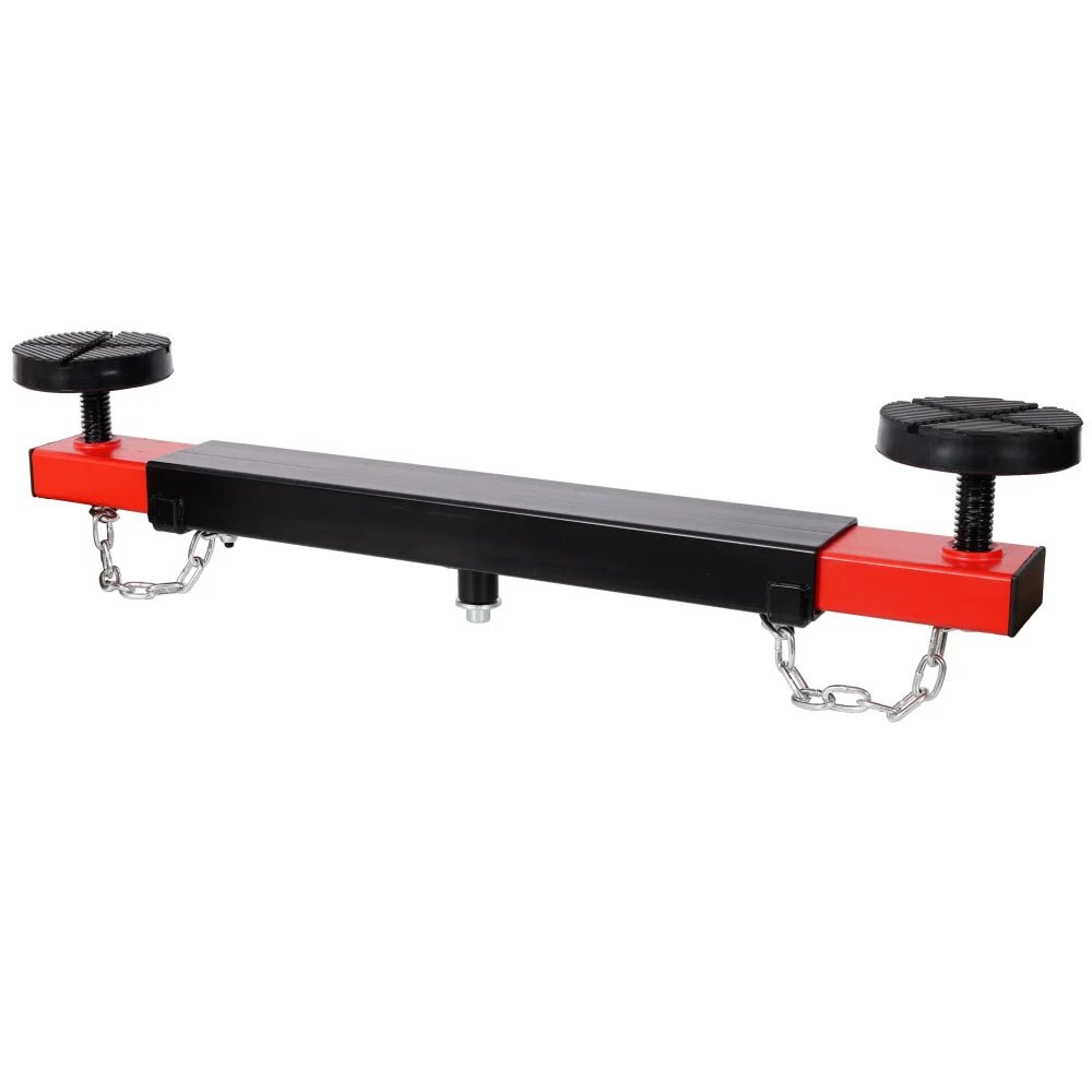 1Ton Floor Jack Cross Beam Adapter for Floor Jacks Engine Hoist Shop Crane Car Jack Underframe Cross Bar Cross - piece with Rubber Pads - Fab Heavy Parts