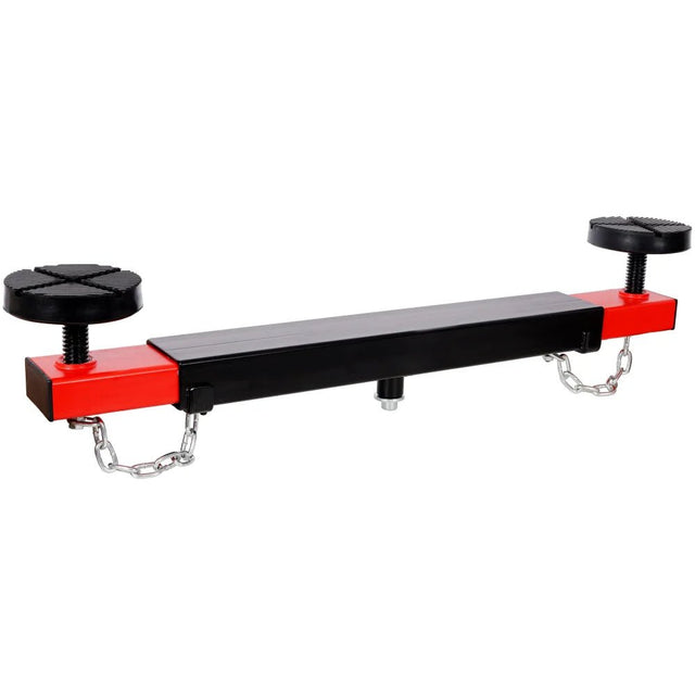1Ton Floor Jack Cross Beam Adapter for Floor Jacks Engine Hoist Shop Crane Car Jack Underframe Cross Bar Cross - piece with Rubber Pads - Fab Heavy Parts