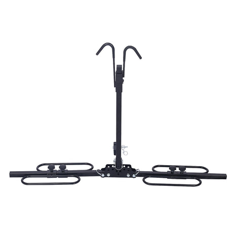 2 Bike Carrier Platform Hitch Rack Bicycle Rider Mount Fold Receiver 2' - Black - Fab Heavy Parts