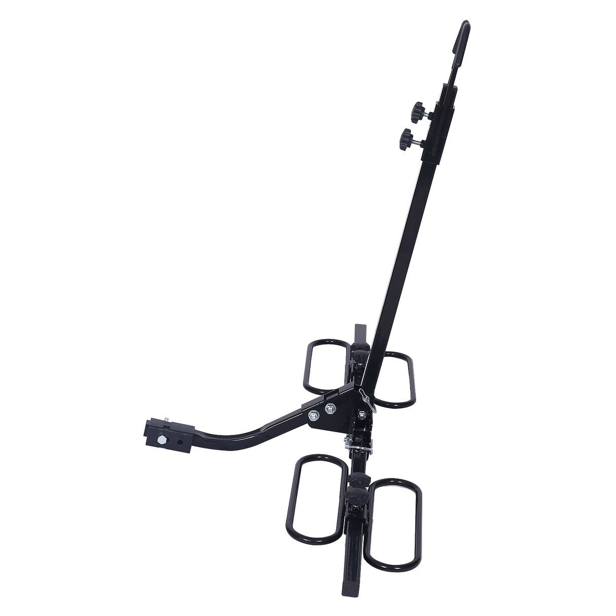 2 Bike Carrier Platform Hitch Rack Bicycle Rider Mount Fold Receiver 2' - Black - Fab Heavy Parts