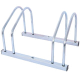 2 Bikes Floor Bike Stand Parking Rack 22 - 28" Wheel Max Tire Width 2.15" Galvanization - Fab Heavy Parts