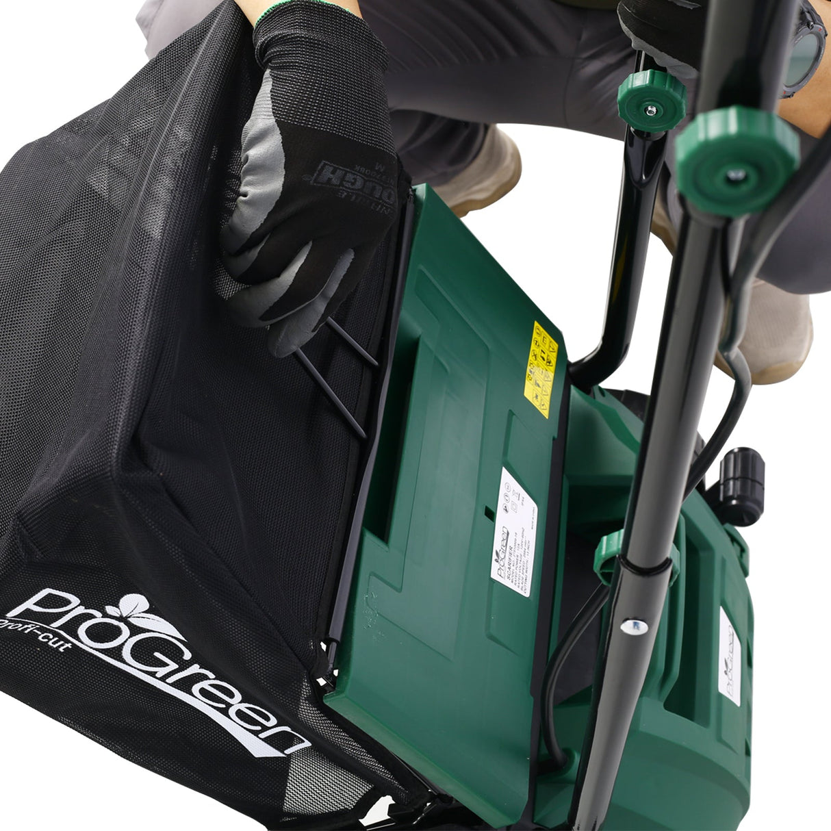 2 - in - 1 13Inch Electric Dethatcher Scarifier 12 Amp with Removable Collection Bag Extra Large 31.7QT - Fab Heavy Parts